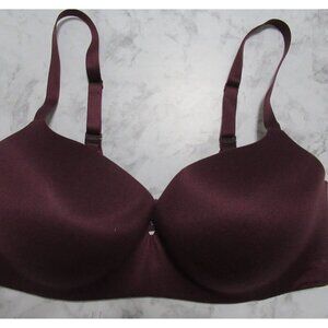 Tommy John Bra 38DD Purple Second Skin Lightly Lined Underwire Back Closure